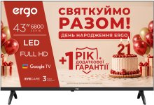 Телевізор LED Ergo 43JFS6800 (Smart TV, Wi-Fi, 1920x1080)
