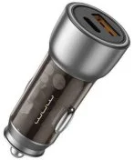 Автомобільний зарядний пристрій WUW C185 38W Transparent Black (6972573335466)