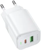 Зарядний пристрій BOROFONE BAS83A Star QC3.0 PD 20W White (6941991126772)
