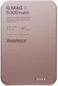 Батарея універсальна Momax Q.MAG X 5000mAh 20W / Qi 15W Pink (IP116AP)