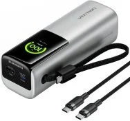 Батарея універсальна Vention FKFI0 20000mAh 165W Silver Built-in USB-C