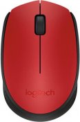 Миша Logitech M171 Red/Black  (910-004641)