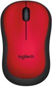 Мишка Logitech M220 SILENT Wireless червона