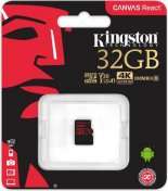 Карта пам'яті Kingston Canvas React Micro SDHC 32GB SDCR/32GBSP