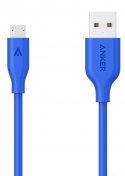 Кабель Anker Powerline V3 AM / Micro USB 0.9m Blue (A8132H31)