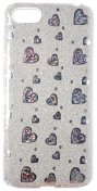 Чохол Milkin for Huawei Y5 2018 - Superslim Glitter Heart series Silver