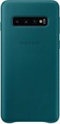 Чохол Samsung for Galaxy S10 G973 - Leather Cover Green  (EF-VG973LGEGRU)