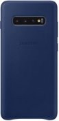 Чохол Samsung for Galaxy S10 Plus G975 - Leather Cover Navy  (EF-VG975LNEGRU)