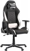 Крісло ігрове DXRacer Drifting OH/DH73/NW PU шкіра, Al основа, Black/White