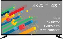 Телевізор LED Ergo LE43CU6550AK (Android TV, Wi-Fi, 3840x2160)