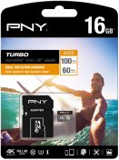 Карта пам'яті PNY Turbo Micro SDHC 16GB SDU16GTUR-1-EF