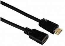 Кабель HDMI (M) to HDMI (F) 3м, Hama, Black