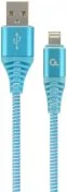 Кабель Cablexpert premium AM / Lightning 1m Blue (CC-USB2B-AMLM-1M-VW)