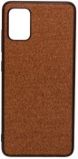 Чохол Milkin for Samsung A51 A515 2020 - Creative Fabric Phone Case Brown