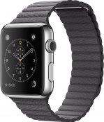 Ремінець HiC for Apple Watch 42mm - Leather Loop Band Gray