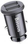 Автомобільний зарядний пристрій Baseus Grain Car Charger 3.1A Black (CCALL-ML01)