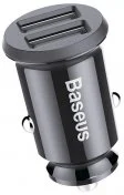 Автомобільний зарядний пристрій Baseus Grain Car Charger 3.1A Black (CCALL-ML01)