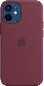 Чохол HiC for iPhone 12 mini - Silicone Case without MagSafe Plum