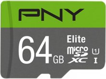 Карта пам'яті PNY Elite Class 10 UHS-I Micro SDXC 64GB (P-SDUX64U185GW-GE)