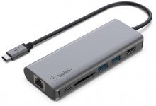 USB-хаб Belkin USB-C 6-in-1 Multiport Adapter  (AVC008BTSGY)