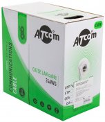Кабель ATcom Premium UTP cat5e (0,5 мм, CU, довжина 305 м), мідь/внутрішній