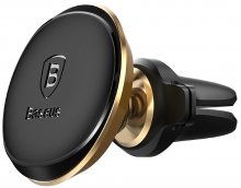 Кріплення для мобільного телефону Baseus Magnetic Air Vent Car Mount Holder Gold (SUGX-A0V)