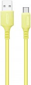 Кабель ColorWay Soft Silicone 2.4A AM / Type-C 1m Yellow (CW-CBUC043-Y)