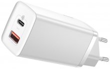 Зарядний пристрій Baseus GaN2 Lite Quick Charger 65W White  (CCGAN2L-B02)