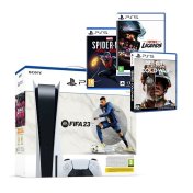 Ігрова приставка PlayStation 5 + Гра FIFA 23 + Гра Grid Legends + Гра COD: Black Ops + Гра Spider-Man. Miles Morales