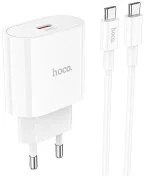 Зарядний пристрій Hoco C94A Metro 20W with Type-C cable (C94A White Type-C)