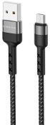Кабель BOROFONE BX34 AM / Micro USB 1m 2.4A Black (BX34MB)