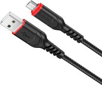 Кабель Hoco X59 Victory 2.4A AM / Micro USB 1m Black (6931474744890)