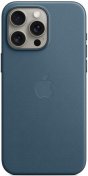 Чохол Apple for iPhone 15 Pro Max - FineWoven Case with MagSafe Pacific Blue (MT4Y3)