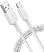 Кабель Anker 322 AM / Type-C 0.9m White (A81H5H21)