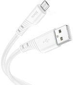 Кабель Hoco X97 Crystal AM / Micro USB 1m White (6931474799838)