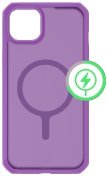 Чохол iTSkins for iPhone 15 HYBRID R FROST with MagSafe Deep purple  (AP5N-HMFRT-DEEP)