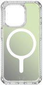 Чохол iTSkins for iPhone 15 Pro Max HYBRID R Iridescent with MagSafe green  (AP5U-HMAUM-IRGN)