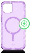 Чохол iTSkins for iPhone 15 HYBRID R Spark with MagSafe Light purple  (AP5N-HBSPM-LIPP)