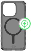 Чохол iTSkins for iPhone 15 Pro Supreme R Clear with MagSafe Graphite and graphite  (AP5X-MGCLR-GRPR)