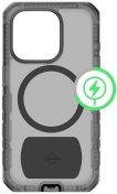 Чохол iTSkins for iPhone 15 Pro Max Vault R Frost with MagSafe Grey and black  (AP5U-VAMFR-GYBK)