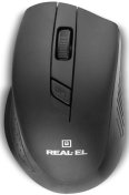 Миша Real-EL RM-300 Black/Grey (