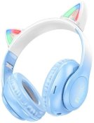 Гарнітура Hoco W42 Cat Ears Crystal Blue (6931474795861)