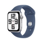Смарт годинник Apple Watch Series SE 2 2024 GPS 44mm Silver Aluminium Case with Denim Sport Band - M/L  (MXER3)