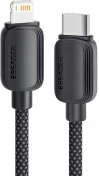 Кабель Essager Breeze 20W Type-C / Ligthning 1m Black (EXCTL-WL01-P)