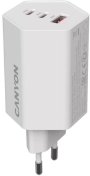 Зарядний пристрій Canyon Hexagon 65 QC PD GaN 65W White (CND-CHAHEX65W)