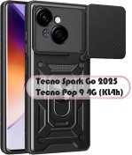 Чохол BeCover for Tecno Spark Go 2025/ Pop 9 4G KL4h - Military Black (713680)