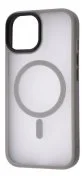 Чохол WAVE for Apple iPhone 15 - Matte Insane Case with Magnetic Ring Gray (50834_gray)