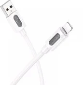 Кабель BOROFONE BX114 Structure 2.4A AM / Lightning 1m White (6941991116858)