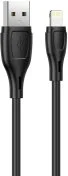 Кабель Hoco X61 Ultimate 2.4A AM / Lightning 1m Black (6931474747808)