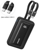 Батарея універсальна Anker Zolo 20000mAh 45W Built-in Cable Black (A110MH12)
